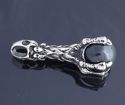 STAINLESS STEEL DRAGON CLAWS SKULL GEMSTONE BALL G