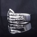 316l Stainless Steel skeleton hand Biker Ring US S