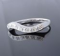Sterling 925 Silver Zirconia Elegant Ladies Ring U