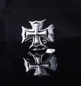 925 STERLING SILVER SMOOTH IRON CROSS CHOPPER RIDE