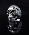 925 Sterling Silver Tribal Skull Jaw Biker Chopper