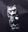  Stainless Steel Amazing Scary Wolf Biker Ring US 