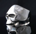 925 STERLING SILVER KEITH RICHARD SKULL BIKER CHOP