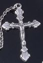 925 Sterling Silver Holy Crucifix Gothic Cross Ros