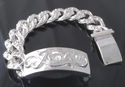  FANCY TRIBAL TATTOO 925 SILVER PLATED SOLID HEAVY