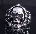 STAINLESS STEEL AMAZING SKULL FLAME CHOPPER ROCK S