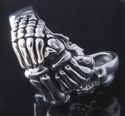 925 STERLING SILVER SKELETON SKULL LIVE TO RIDE CH