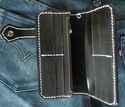 BIFOLD CARVED TRIBAL INDIAN CALF LEATHER OUTLAW CH