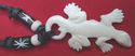 CARVED BUFFALO GECKO PENDANT NECKLACE WITH STRING 