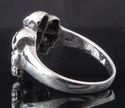 925 STERLING SILVER AMAZING SKULL YARD BIKER RING 