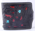 BIFOLD CARVED TRIBAL PYTHON SKIN ROCK STAR BIKER C