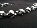 CHUNKY FAT SKULL 925 SOLID STERLING SILVER CHAIN M