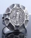 STAINLESS STEEL HOLY SAINT CROSS RING US SZ 13