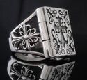 925 STERLING SILVER AMAZING GOTHIC CROSS BOOK BIKE
