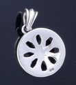 925 STERLING SILVER SKULL BONE MAGIC WHEEL LIVE TO