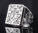 925 STERLING SILVER AMAZING GOTHIC CROSS BOOK BIKE