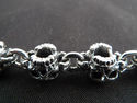 CHUNKY FAT SKULL 925 SOLID STERLING SILVER CHAIN M