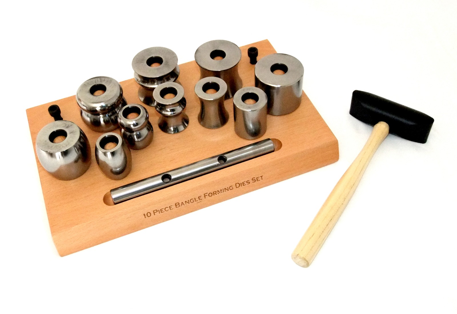 Bangle Forming Set Assorted Steel Die Shapes Metal Bracelet Jewelry Making Kit