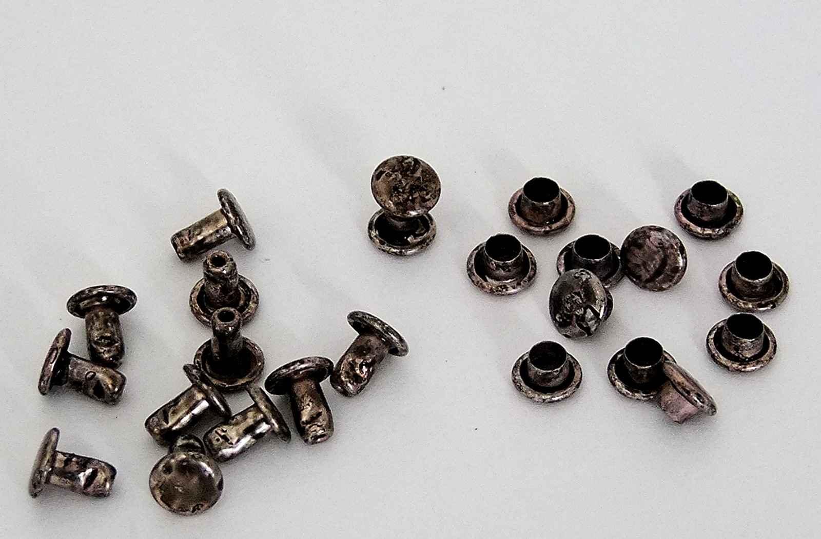 6mm Diameter Antique Silver Plated Compression Rivets Package of 12 eBay