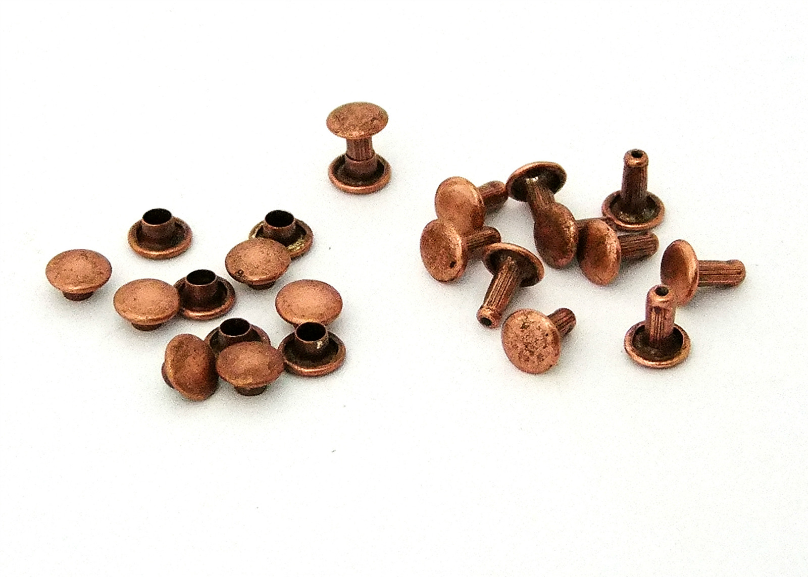 7mm Diameter Antique Copper Plated Compression Rivets Package of 12 eBay