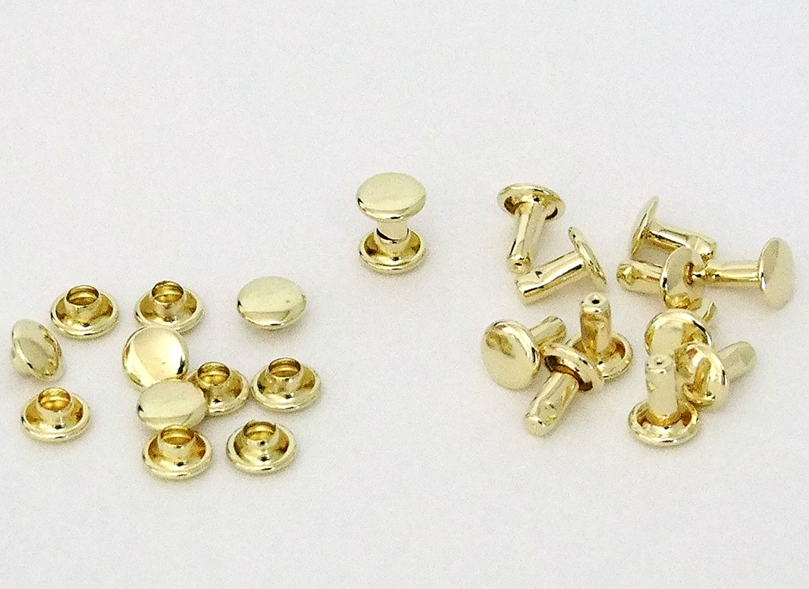 7mm Diameter Brass Plated Compression Rivets Package of 12 eBay