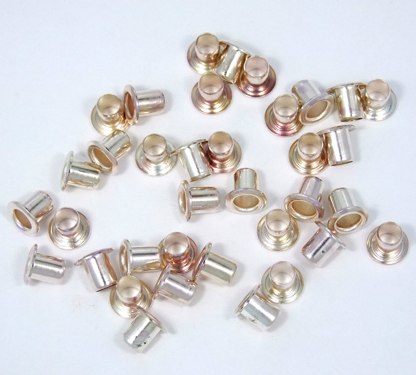 3/16 Inch Diameter Bright Silver Plated Eyelets Package of 36 eBay