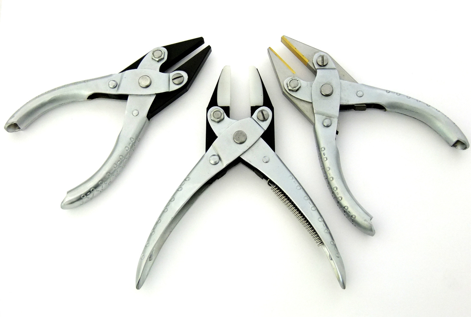 3 Pack Brass, Nylon, and Steel Flat Jaw Parallel Pliers eBay