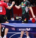 German table tennis team Shirt (Colour: Red/Black/