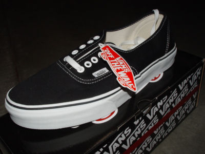 success4sale : Vans Shoes Authentic Black Retro Style US Men's 10.5