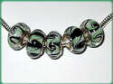 5 ABALORIOS DE MURANO Y PLATA925 COMPATIBLE CON PA