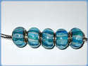 5 ABALORIOS DE MURANO Y PLATA925 COMPATIBLE CON PA