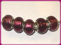 5 ABALORIOS DE MURANO Y PLATA925 COMPATIBLE CON PA