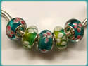 5 ABALORIOS DE MURANO Y PLATA 925 PARA PANDORA
