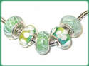 5 ABALORIOS DE MURANO Y PLATA925 COMPATIBLE CON PA