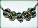 5 ABALORIOS DE MURANO Y PLATA925 COMPATIBLE CON PA