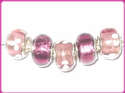 5 ABALORIOS DE MURANO Y PLATA925 COMPATIBLE CON PA