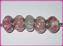 5 ABALORIOS DE MURANO Y PLATA925 COMPATIBLE CON PA