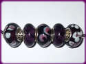 5 ABALORIOS DE MURANO Y PLATA 925 PARA PANDORA