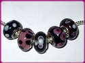 5 ABALORIOS DE MURANO Y PLATA925 COMPATIBLE CON PA