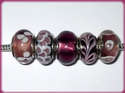 5 ABALORIOS DE MURANO Y PLATA925 COMPATIBLE CON PA