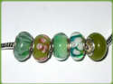 5 ABALORIOS DE MURANO Y PLATA925 COMPATIBLE CON PA