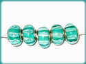 5 ABALORIOS DE MURANO Y PLATA925 COMPATIBLE CON PA
