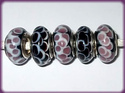 5 ABALORIOS DE MURANO Y PLATA925 COMPATIBLE CON PA