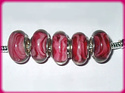 5 ABALORIOS DE MURANO Y PLATA 925 PARA PANDORA