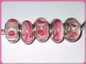 5 ABALORIOS DE MURANO Y PLATA 925 PARA PANDORA