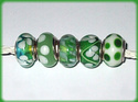 5 ABALORIOS DE MURANO Y PLATA 925 PARA PANDORA