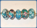 5 ABALORIOS DE MURANO Y PLATA 925 PARA PANDORA