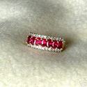 Ruby and Diamond Gold Ring Rubies weigh 1.75 ct.t.