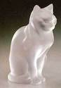 LALIQUE SITTING CAT NEW IN BOX