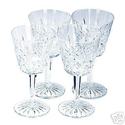 WATERFORD LISMORE WINE GLASSES CLARET SET OF 4 NEW